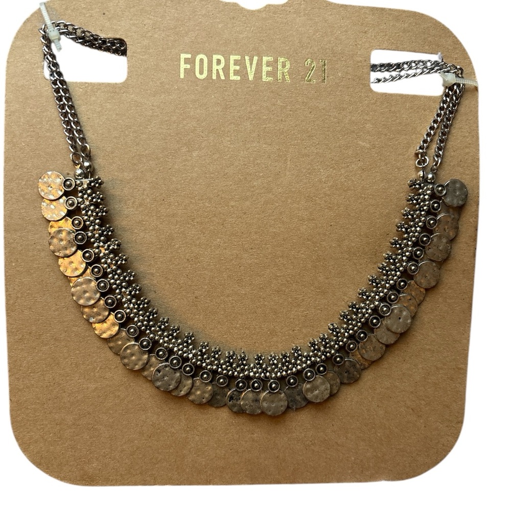 Forever 21 Mixed Metal Statement Necklace